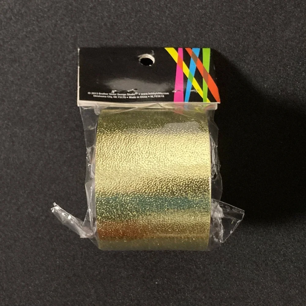 ❤️‍🔥 Brother Sister Design Studio Metallic Gold Party Streamer 2” x 1200”
